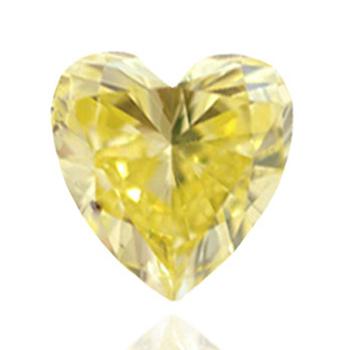 Желтый бриллиант с интенсивным зеленовато-желтым цветом