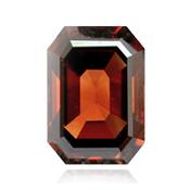 Коричневый бриллиант с темным оранжево-коричневым цветом