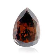 Коричневый бриллиант с темным оранжево-коричневым цветом 