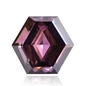 Коричневый бриллиант насыщенного фиолетового коричневого цвета