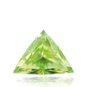 Зеленый бриллиант с ярким желтовато-зеленым цветом
