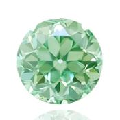 Зеленый бриллиант с интенсивным зеленым цветом