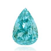 Голубой бриллиант с интенсивным зеленовато-голубым цветом