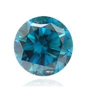 Голубой бриллиант с ярким зеленовато-голубым цветом