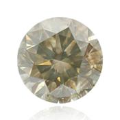 Серый бриллиант с темным желтовато-зеленым серым цветом